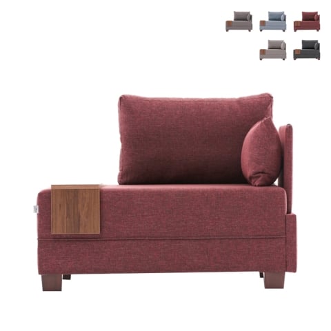 Cadeirão chaise longue em tecido com bandeja integrada Fly Right Promoção