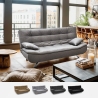 Sofá-cama 2 lugares c/Almofadas Moderno Elegante Reclinável Centenário Promoção