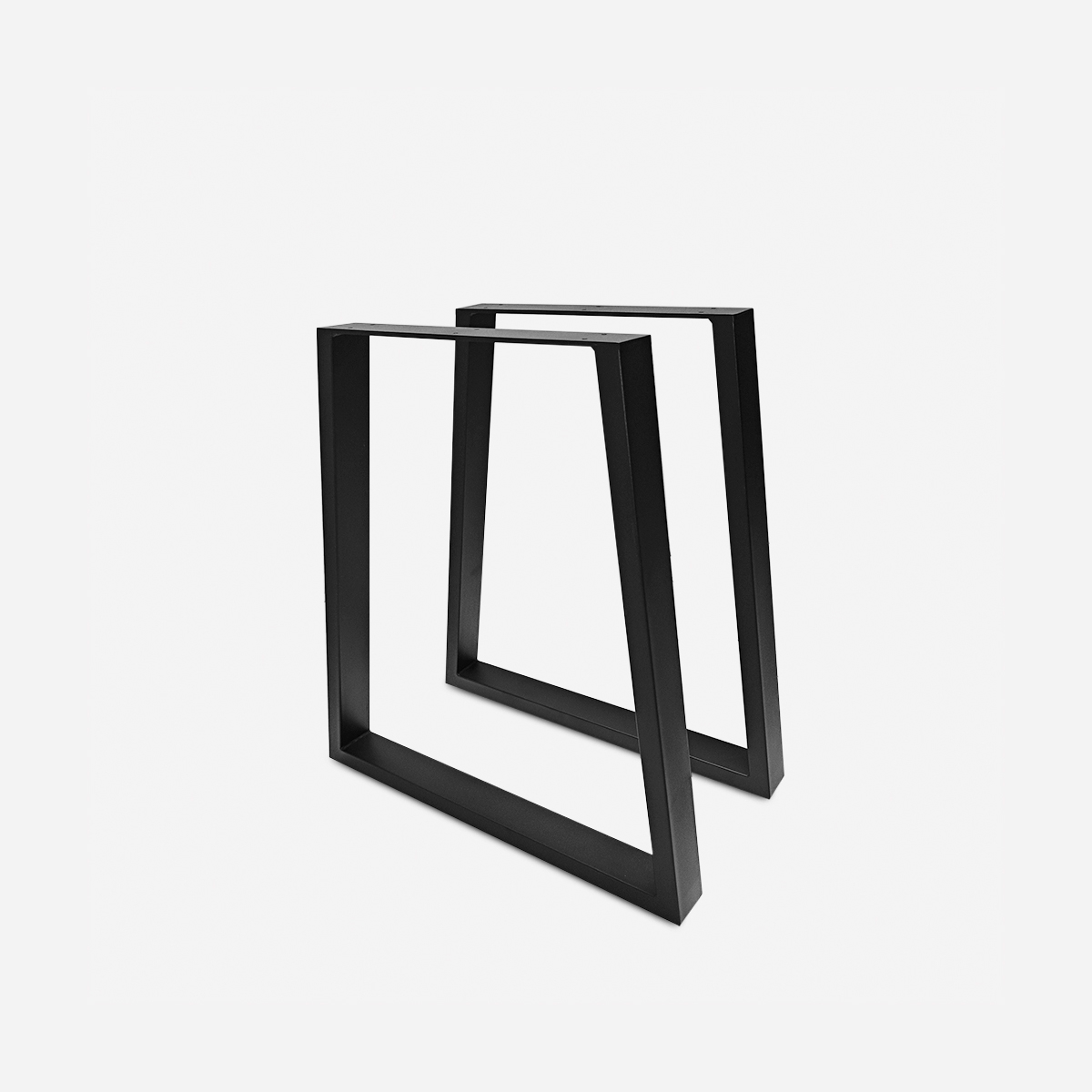Conjunto de 2 pernas para mesa de jantar em forma de trapézio de metal preto Flare Promoção