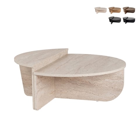 Mesa de centro com design assimétrico 90x60cm Orion Promoção