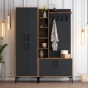 Móvel de entrada com guarda-roupa, cabideiro e sapateira 150x200cm Viyana L Oferta