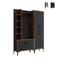 Móvel de entrada com guarda-roupa, cabideiro e sapateira 150x200cm Viyana L Promoção