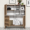 Aparador Multiuso para Sala ou Entrada com Portas 100x115x30cm Pulse Oferta