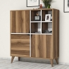 Aparador Multiuso para Sala ou Entrada com Portas 100x115x30cm Pulse Saldos