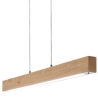 Candeeiro Suspenso LED em Madeira Clara e Metal Badia-S Descontos