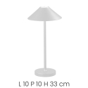 Lâmpada de mesa portátil sem fios touch içá/externa Moon Modelo
