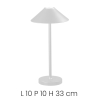 Lâmpada de mesa portátil sem fios touch içá/externa Moon Modelo