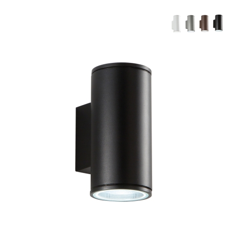 Aplique de exterior em alumínio dupla luz H19cm Nevada Promoção
