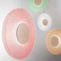 Candeeiro de suspensão LED Ø45cm com vidro granulado Candy Descontos