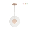 Candeeiro de suspensão LED Ø45cm com vidro granulado Candy Oferta