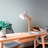 Lâmpada de mesa moderna em madeira design nórdico Sveva-T Venda
