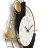 Relógio de parede moderno 46x77cm metal dourado design geométrico Sfera Oferta