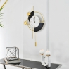 Relógio de parede moderno 46x77cm metal dourado design geométrico Sfera Venda