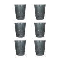 Conjunto de 6 Copos de Água 240ml com Relevo Decorativo Nobilis Promoção