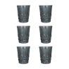 Conjunto de 6 Copos de Água 240ml com Relevo Decorativo Nobilis Promoção