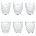 Conjunto de 6 copos de água 325ml em vidro transparente Castle Promoção