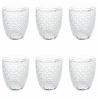 Conjunto de 6 copos de água 325ml em vidro transparente Castle Promoção
