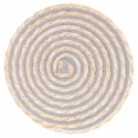 Conjunto de 6 individuais redondos em palha entrançada Ø38cm Spiral Stone Oferta