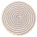 Conjunto de 6 individuais redondos em palha entrançada Ø38cm Spiral Stone Saldos
