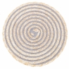 Conjunto de 6 individuais redondos em palha entrançada Ø38cm Spiral Stone Saldos