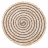 Conjunto de 6 individuais redondos em palha entrançada Ø38cm Spiral Stone Descontos