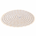 Conjunto de 6 individuais redondos em palha entrançada Ø38cm Spiral Stone Modelo
