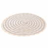 Conjunto de 6 individuais redondos em palha entrançada Ø38cm Spiral Stone Modelo