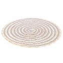 Conjunto de 6 individuais redondos em palha entrançada Ø38cm Spiral Stone Características