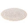 Conjunto de 6 individuais redondos em palha entrançada Ø38cm Spiral Stone Características
