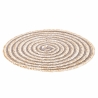 Conjunto de 6 individuais redondos em palha entrançada Ø38cm Spiral Stone Medidas