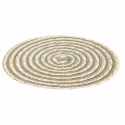 Conjunto de 6 individuais redondos em palha entrançada Ø38cm Spiral Stone Preço