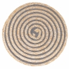 Conjunto de 4 bases redondas em palha entrançada Ø38cm Spiral Venda