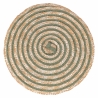 Conjunto de 4 bases redondas em palha entrançada Ø38cm Spiral Saldos