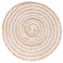 Conjunto de 4 bases redondas em palha entrançada Ø38cm Spiral Descontos