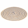 Conjunto de 4 bases redondas em palha entrançada Ø38cm Spiral Estoque