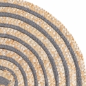 Conjunto de 4 bases redondas em palha entrançada Ø38cm Spiral Medidas