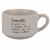 Conjunto de 6 chávenas de café em porcelana 90ml com suporte Victionary Week Venda