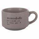 Conjunto de 6 chávenas de café em porcelana 90ml com suporte Victionary Week Saldos