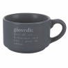 Conjunto de 6 chávenas de café em porcelana 90ml com suporte Victionary Week Descontos