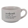 Conjunto de 6 chávenas de café em porcelana 90ml com suporte Victionary Week Escolha