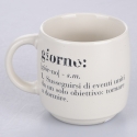 Conjunto de 3 canecas empilháveis em grés 350ml com inscrições Victionary L Descontos
