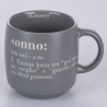 Conjunto de 3 canecas empilháveis em grés 350ml com inscrições Victionary L Escolha