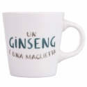 Conjunto de 4 chávenas de café em porcelana com pires 90ml com inscrições Le Travisate Escolha
