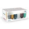 Conjunto de 6 copos de água 350ml com superfície trabalhada Geometrie 