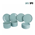Conjunto de 12 Pratos em Grés para 4 Pessoas Gourmet Villa d'Este Home Tivoli Promoção