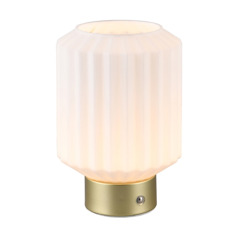 Luminária de mesa design moderno elegante luz LED recarregável Arina Promoção