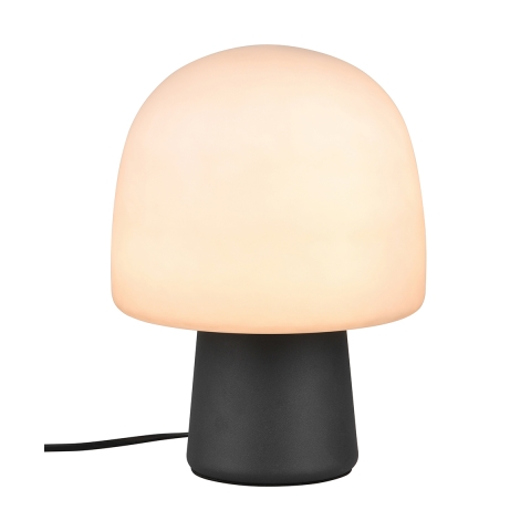 Lâmpada de mesa escrivaninha design moderno com abajur de vidro Trist Promoção