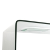Mesa de vidro curvado de design moderno Compass Oferta