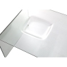 Mesa de vidro curvado de design moderno Compass Venda