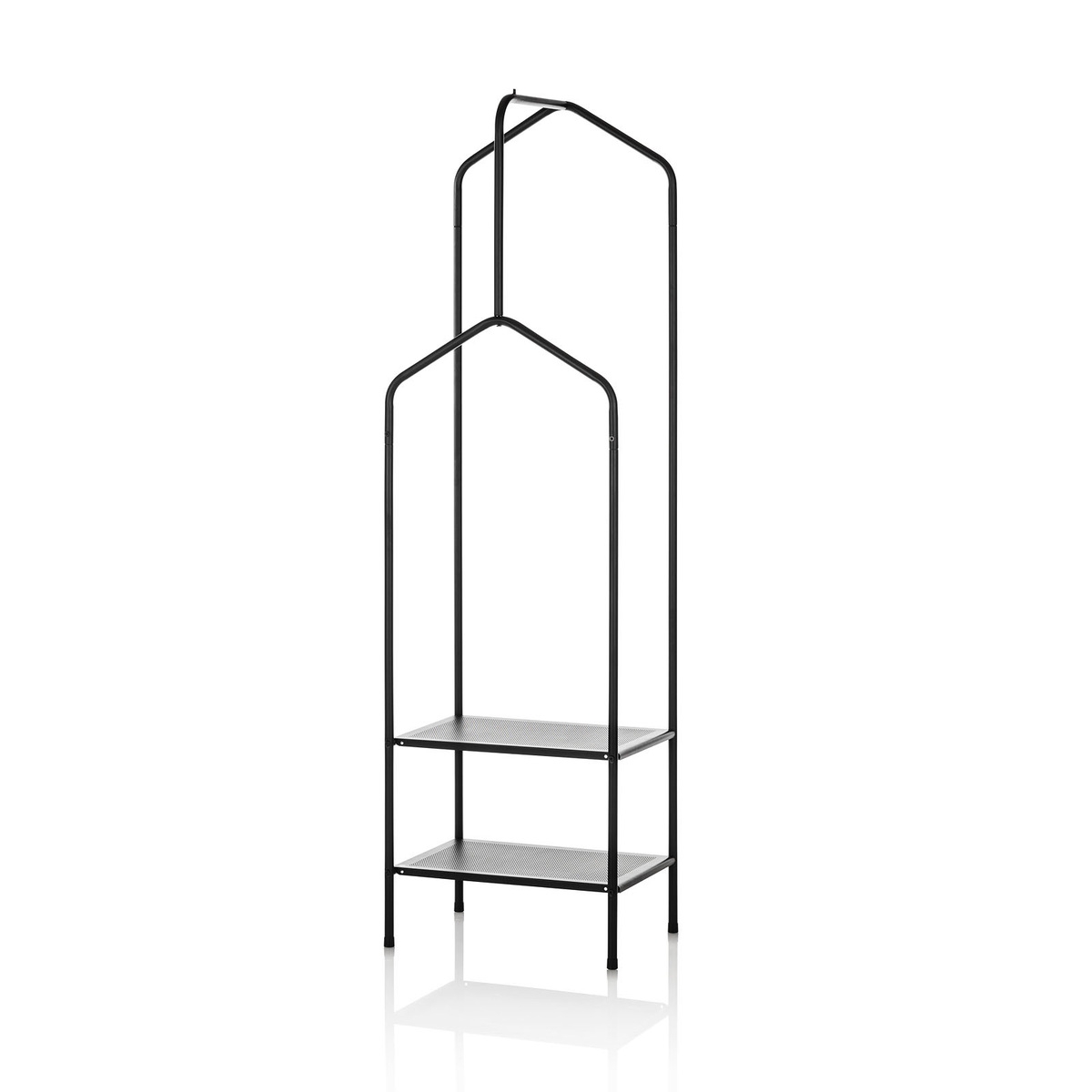 Cabideiro de metal preto design moderno e compacto Caleb